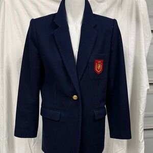 J.G. Hook Navy Blazer with Red Logo